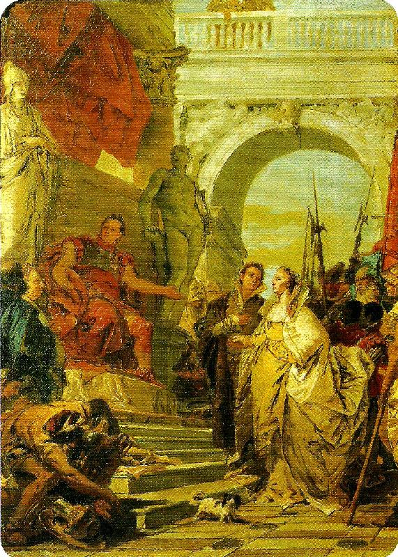 Giovanni Battista Tiepolo scipios adelmod Norge oil painting art